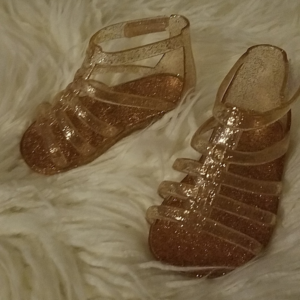 Glitter Baby Girl Jelly Sandles